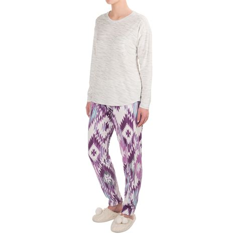 Cuddl Duds Aztec Microfleece Pajamas (For Women)