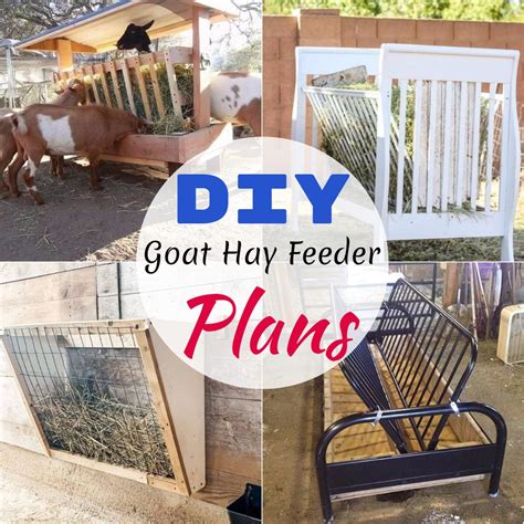 20 DIY Goat Hay Feeder Plans - DIYnCrafty