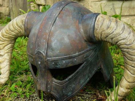 Skyrim Dovahkiin Dragonborn Iron Helmet Costume by WickedStudio