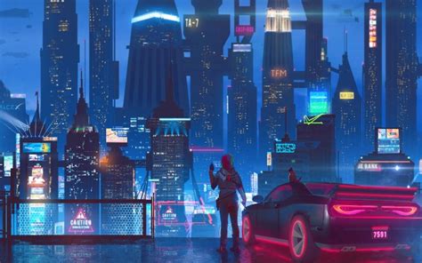 Sci-fi, Cyberpunk, City, 4k, - Cyberpunk City Wallpaper 4k - 3840x2400 Wallpaper - teahub.io