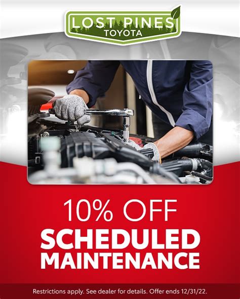 Service and Parts Specials | Lost Pines Toyota