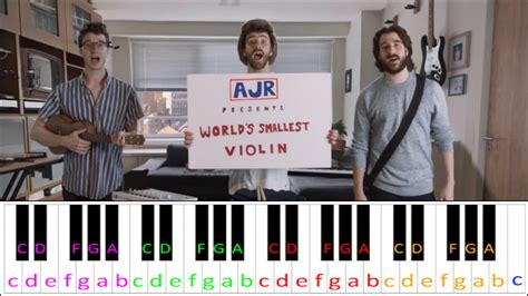 World's Smallest Violin by AJR | Piano Letter Notes