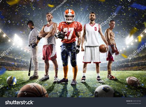 Multi Sports Proud Players Collage On Stock Photo 549133762 | Shutterstock