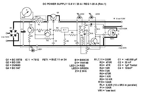 13.8V 20A power supply - Electronics-Lab.com