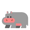 Hippopotamus Flat Icon | FluentUI Emoji Flat Iconpack | Microsoft