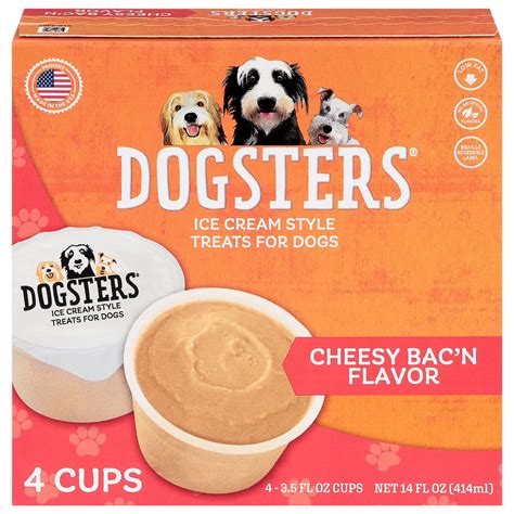 Dogsters Cheesy Bac'n Ice Cream Dog Treats - Shop Soft & chewy treats at H-E-B