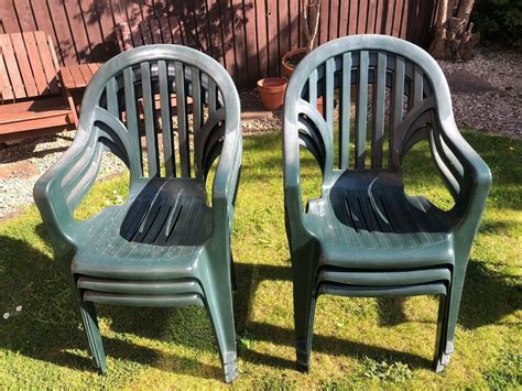 6 green plastic garden chairs | in Emersons Green, Bristol | Gumtree