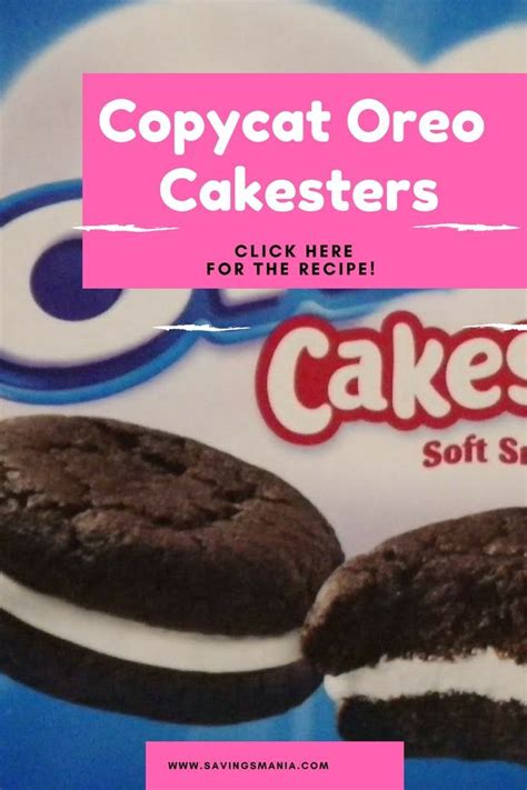 Oreo Cakester Copycat Recipe — SavingsMania | Oreo cakesters, Oreo, Delicious desserts