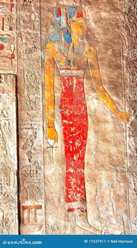 Queen Hatshepsut Tomb Mural Paintings Royalty-Free Stock Image | CartoonDealer.com #100016596