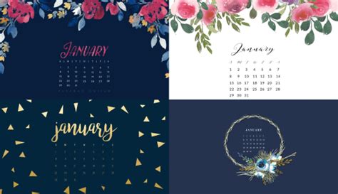 January 2017 Calendar Wallpaper - Blazers and Blue Jeans