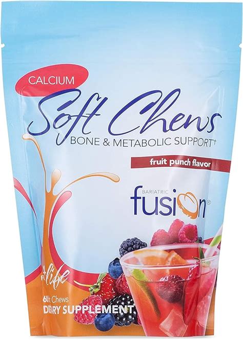 Amazon.com: Bariatric Fusion Bariatric Calcium Chews | Fruit Punch ...