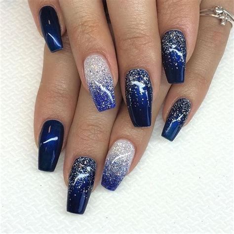 Top 154+ navy blue nails with glitter latest - noithatsi.vn