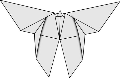 Clipart - Origami Butterfly