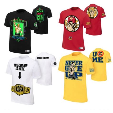 4 John Cena T shirts