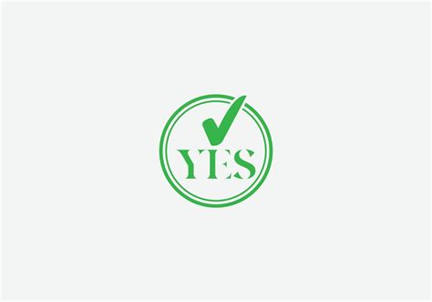 Yes stamp logo design template 17062719 Vector Art at Vecteezy