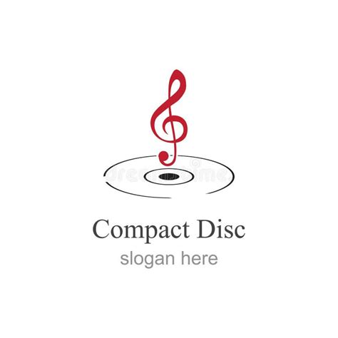 Compact Disc Logo Vector Illustration Design Template Stock Vector - Illustration of icon, media ...