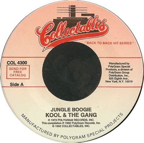 Kool & The Gang - Jungle Boogie / Hollywood Swinging (1992, Vinyl ...