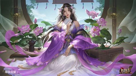 Three Kingdoms Game Characters Video Game Girls Video Game Art Artwork Wallpaper - Resolution ...