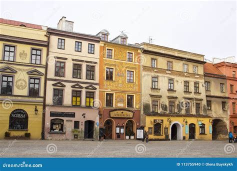 Lublin old town, Poland editorial image. Image of cityscape - 113755940