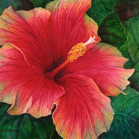 hibiscus paintings - Google Search | Modern Oil Painting | Pinterest | Watercolor, Watercolor ...