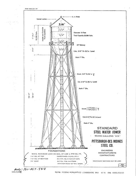 Water Tower Design Drawings