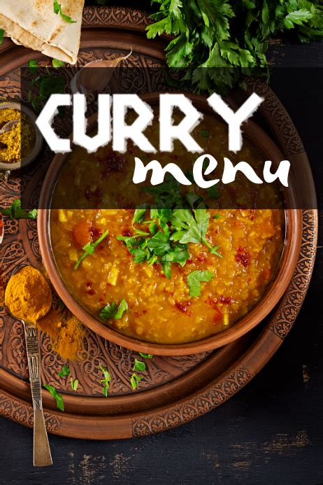 Curry menu Template | PosterMyWall