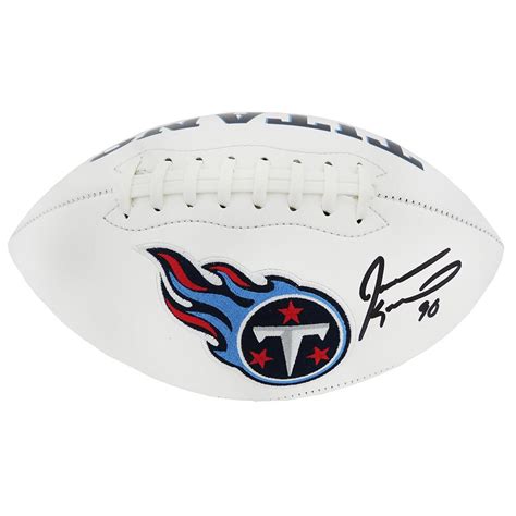 Jevon Kearse Signed Titans Logo Football (Schwartz) | Pristine Auction