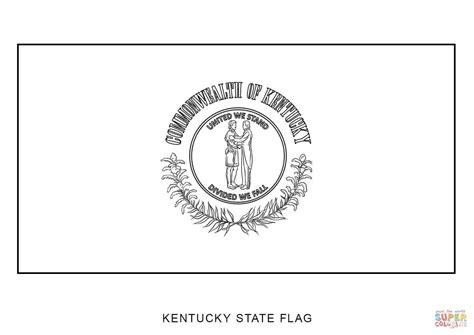 Kentucky Flag Coloring Page ~ COLORING PAGES WORLD