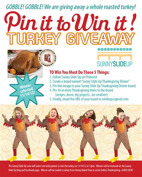 turkey giveaway | Sunny Slide Up