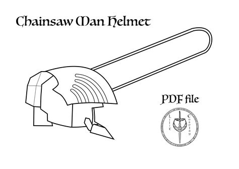 Chainsaw Man Helmet Pattern PDF File | Etsy