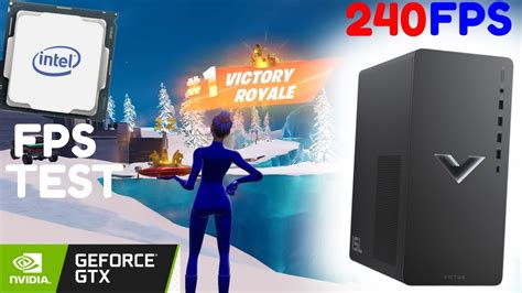 AMD Ryzen 7 Hp Victus 15 L Desktop Gaming PC Fortnite Fps Test (240 Fps Cap) - YouTube