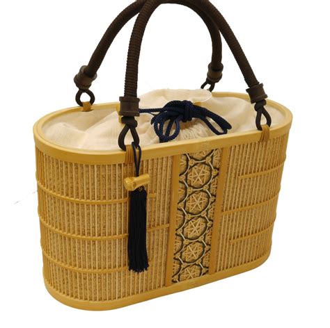 Bamboo bag white| Aoi (Malva) - Large | Kusuyama