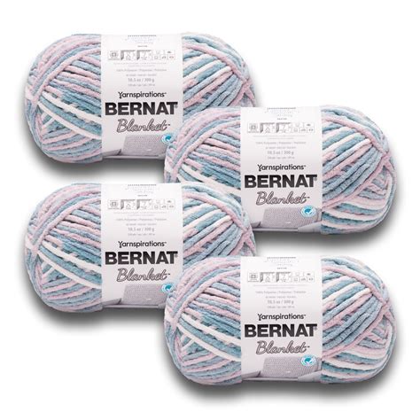 Bernat® Blanket™ #6 Super Bulky Polyester Yarn, Smooth Sailing 10.5oz ...