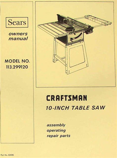 Sears Craftsman 10 Inch Band Saw Parts | Reviewmotors.co