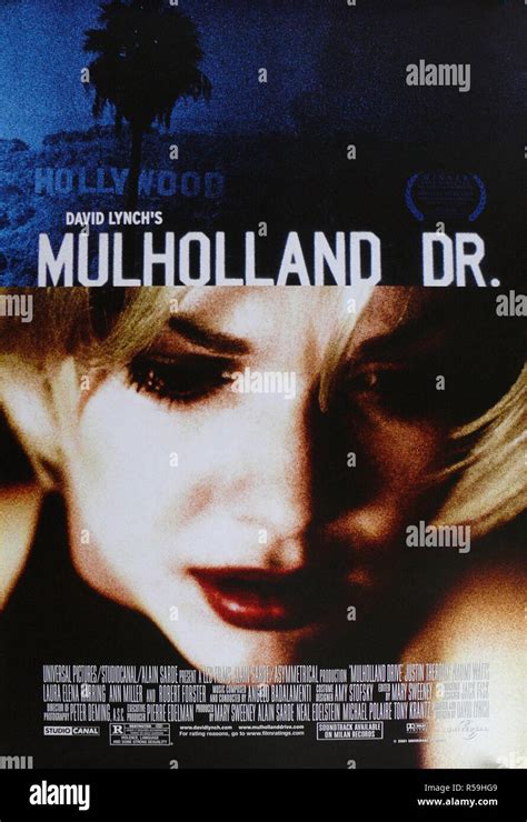 Mulholland Drive - Original Movie Poster Stock Photo - Alamy