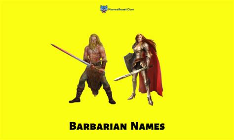 560+ Barbarian Names