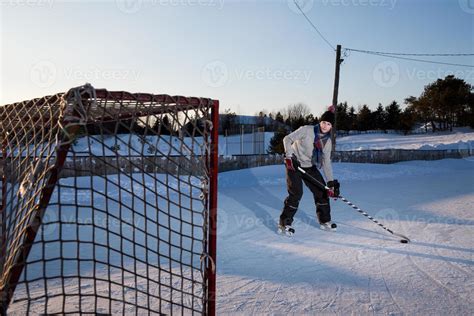 Outdoor Ice Hockey 713172 Stock Photo at Vecteezy