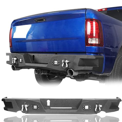 u-Box Ram 1500 Rear Bumper Back Step Bumper for 2009-2018 Dodge Ram ...