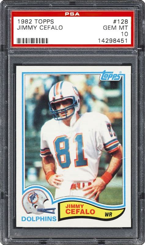 Auction Prices Realized Football Cards 1982 TOPPS Jimmy Cefalo Summary