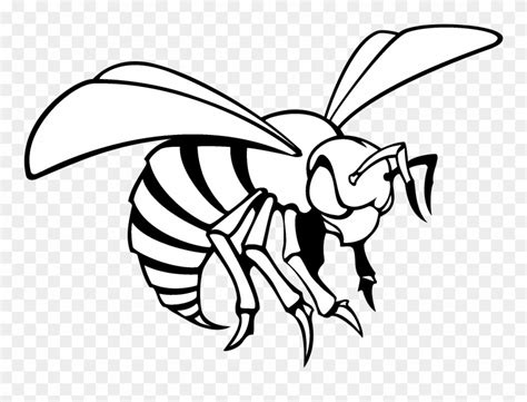 Hornet clipart black and white, Hornet black and white Transparent FREE ...