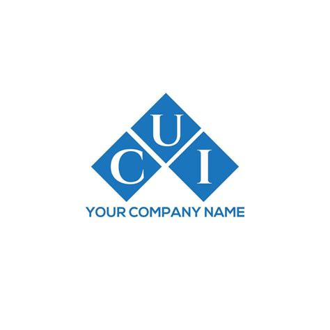 CUI letter logo design on white background. CUI creative initials letter logo concept. CUI ...