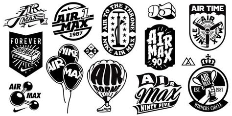 Nike Air Logos and Badges | Nike sticker, Badge design, Surf logos