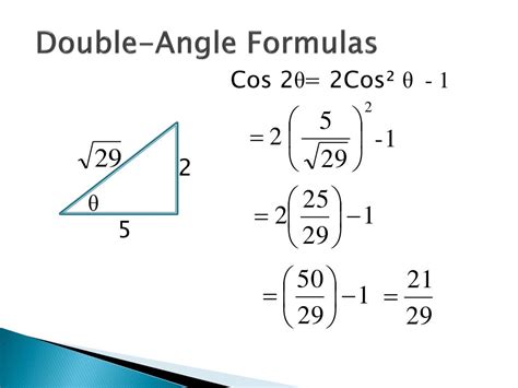 Double Angle And Half Angle Formulas - psawedyna