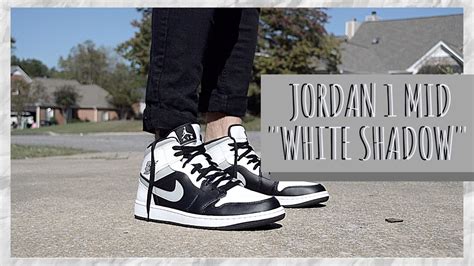 JORDAN 1 MID "WHITE SHADOW" ON FEET* 2020 - YouTube