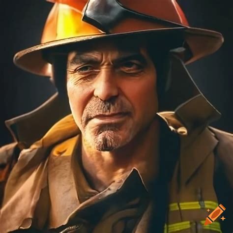 George clooney as a firefighter