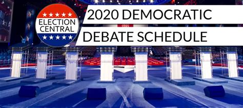 Democratic Party Debate Schedule | 2020 Primary Debates - Election Central