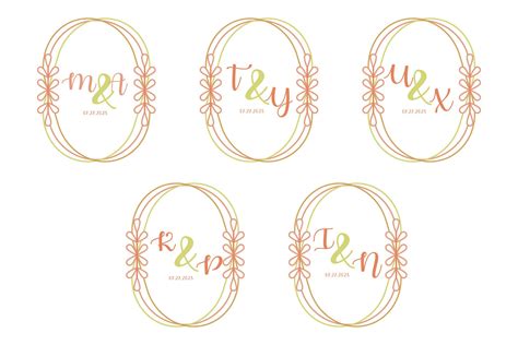 Monogram Wedding VIntage Graphic by nouraartdesign · Creative Fabrica