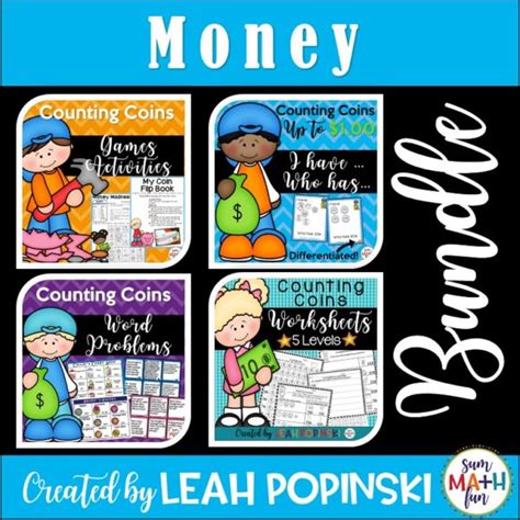 Counting Money Games and Activites - BUNDLED - Sum Math Fun