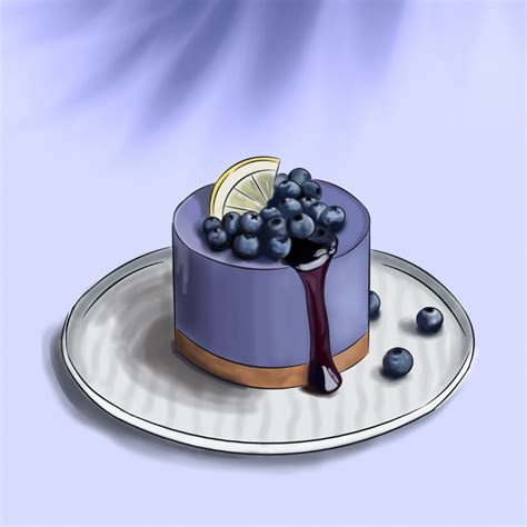 Blueberry cake by margocreative on DeviantArt