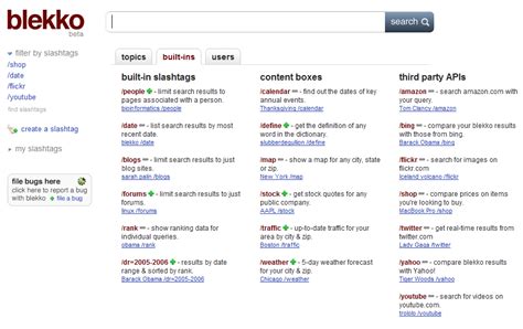 » Blekko: The New User Friendly Search Engine